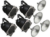 4x LAMPES PAR56 NOIRES 300W INC.